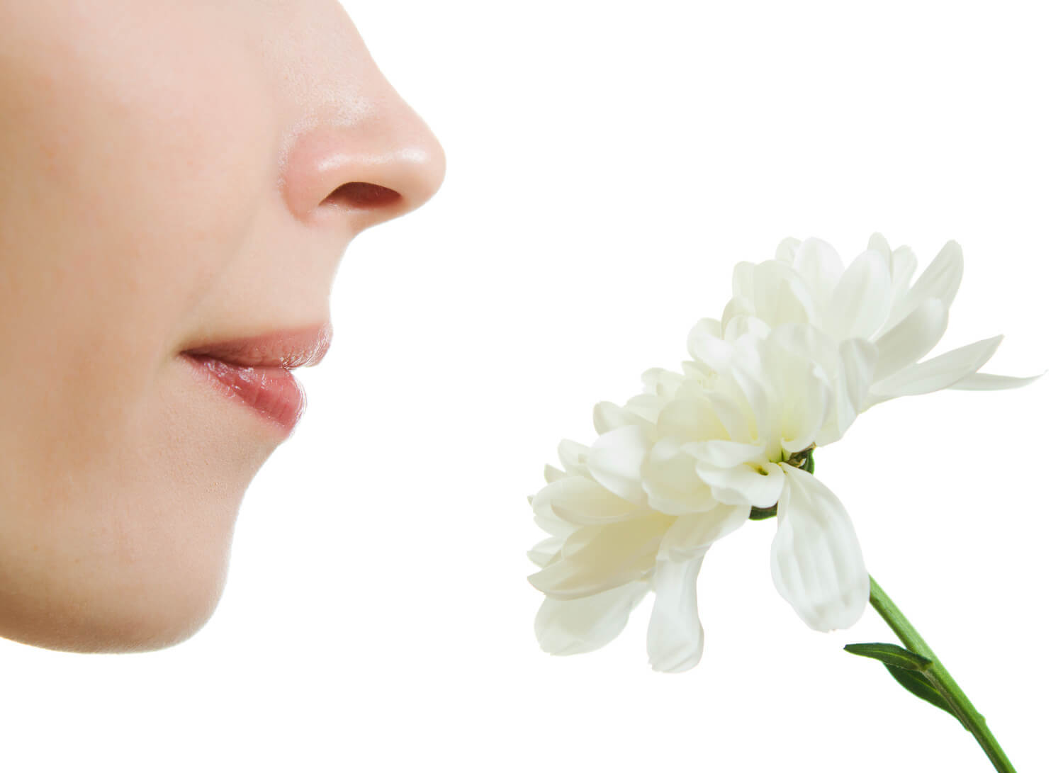 marketing olfativo - mujer oliendo flor